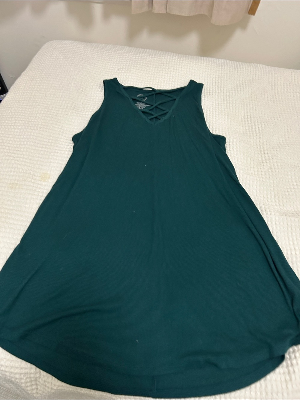 Maurice’s Crisscross Green Sleeveless Tank Dress